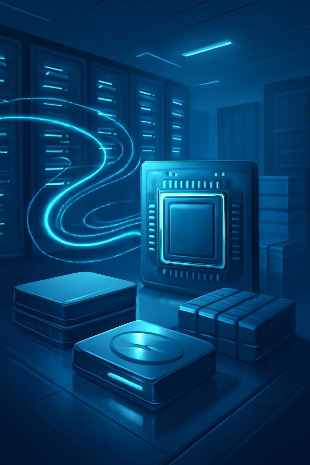 Server performance optimization for high-demand applications, focusing on CPU, RAM, and disk improvements.