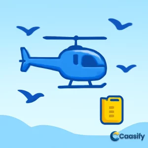 OpenAI Gym environment featuring a chopper avoiding birds and collecting fuel tanks for survival.