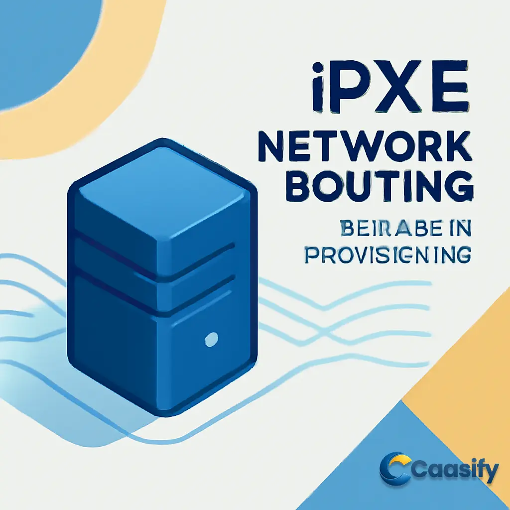 iPXE and PXE network booting process for bare metal provisioning and automated OS deployment.