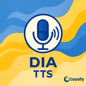 Dia text-to-speech model using Python to generate realistic audio outputs.