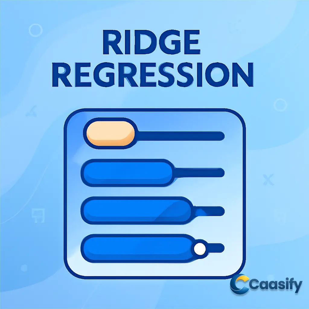 Ridge regression in machine learning to prevent overfitting and improve model generalization.