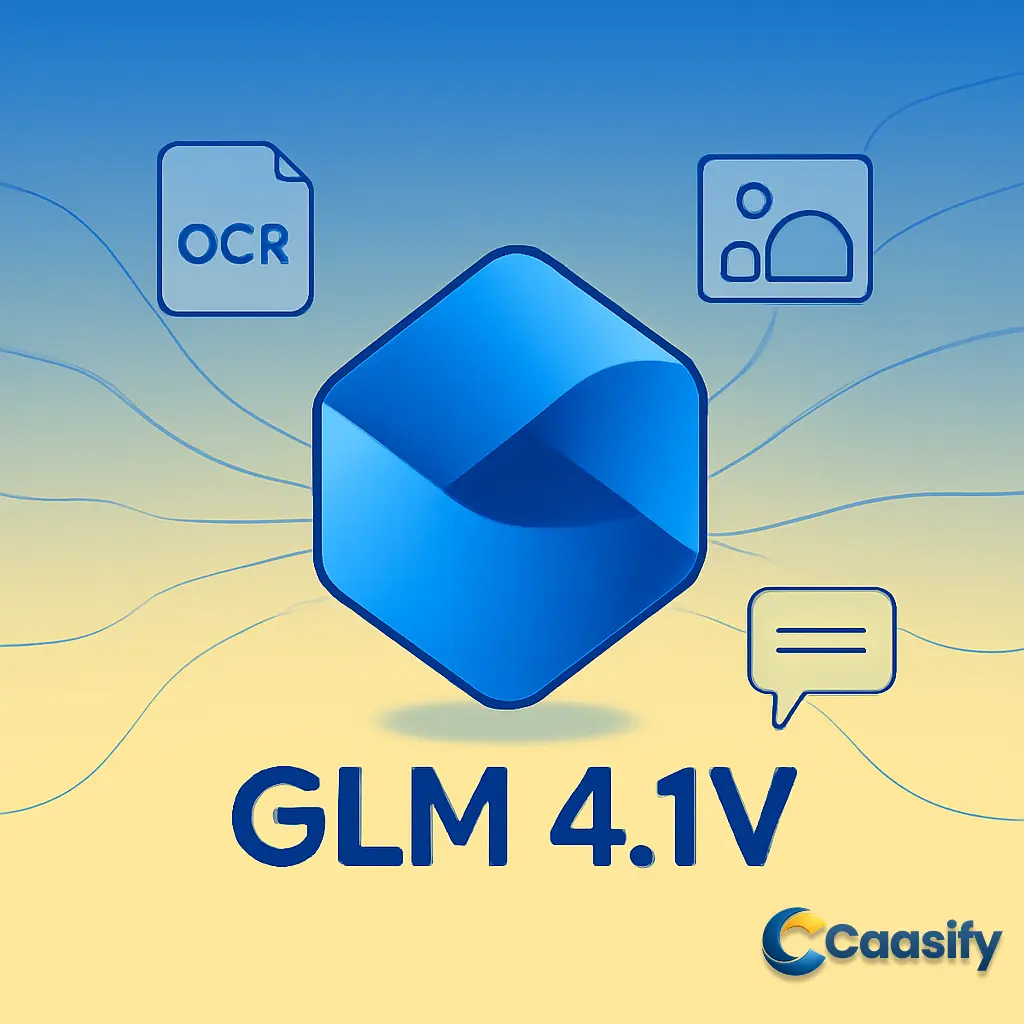 GLM 4.1V vision-language model showcasing image and text processing for OCR and object description.