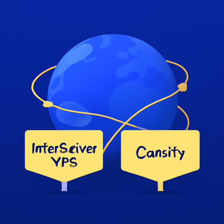 Comparison of InterServer VPS and Caasify global performance highlighting the differences in speed and reliability.