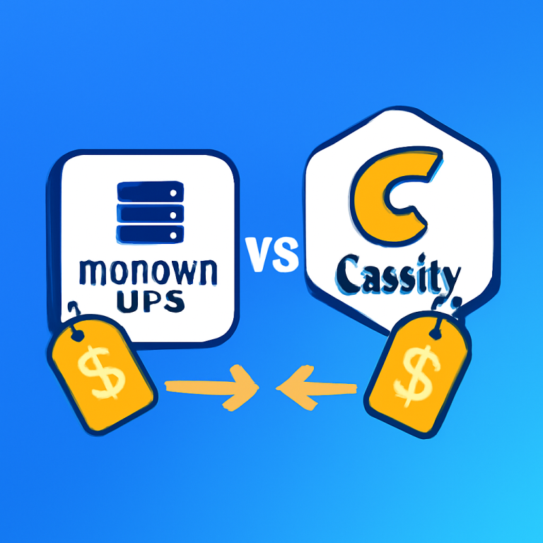 Comparison of Monovm VPS and Caasify, highlighting pricing and flexibility differences for users seeking reliable VPS solutions.