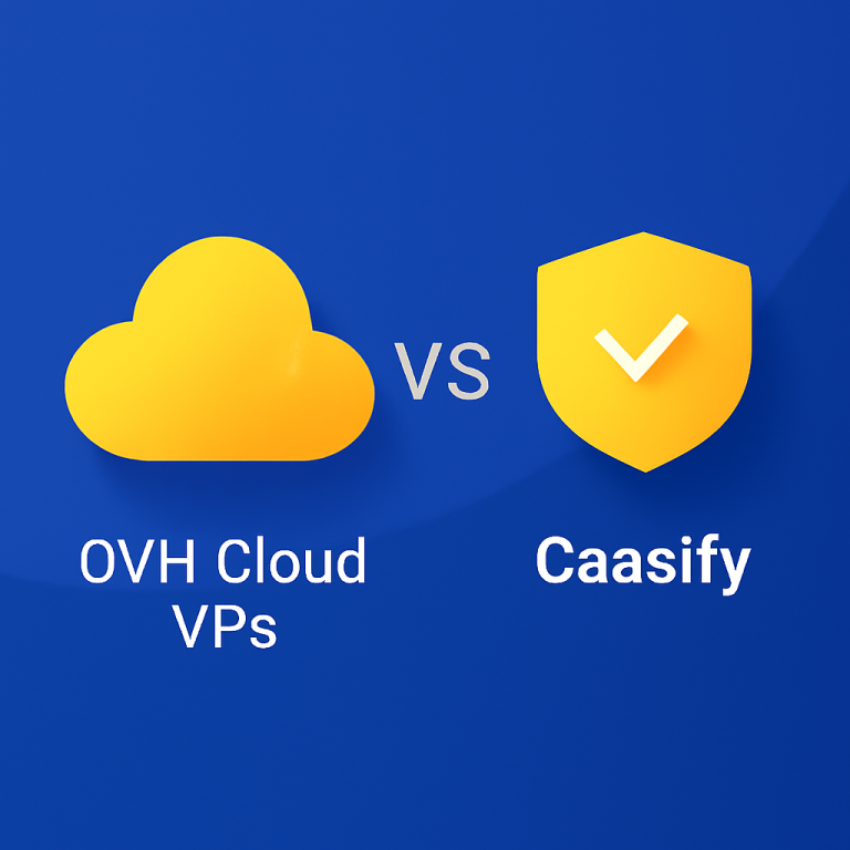Comparison between OVH cloud VPS and Caasify's reliable hosting solution, focusing on uptime and performance.