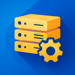 NVMe SSD icon with dynamic network lines symbolizing fast data transfer for VPS Brazil setup.