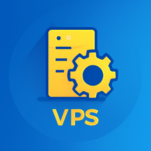 VPS server icon with NVMe drive and network lines, representing fast VPS configuration in Tel Aviv.