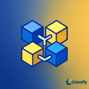 Illustration of cryptocurrency basics, showcasing blockchain and decentralized technology.