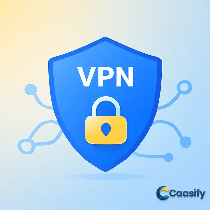 A diagram showing how VPNs work to secure online activity and protect privacy.