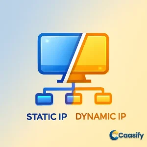 Comparison of static and dynamic IP addresses for internet connectivity in 2025.