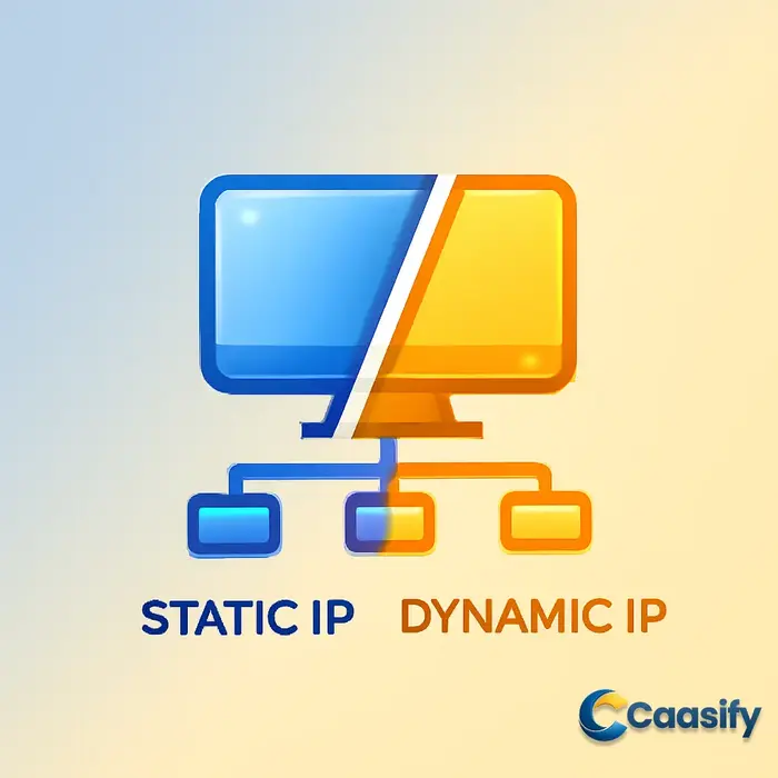 Comparison of static and dynamic IP addresses for internet connectivity in 2025.