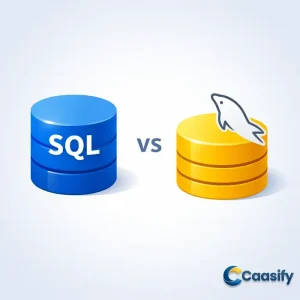 A comparison of SQL and MySQL for database selection, showing their differences and advantages in 2025.