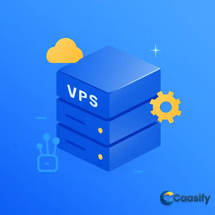 Illustration of different uses of a VPS for hosting websites, running AI, and managing resources.