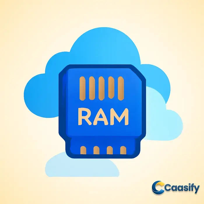 Illustration showing how virtual memory extends physical RAM using disk space to improve system performance.