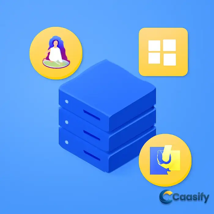 Diagram showing VMware virtualization technology and its benefits for server optimization and resource management.