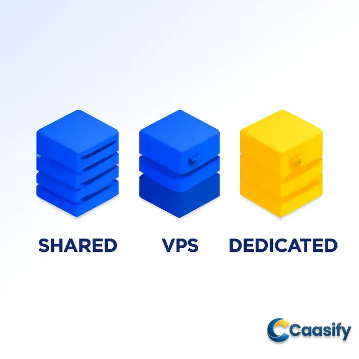 Comparison of web hosting solutions including shared, VPS, and dedicated hosting options for 2025.