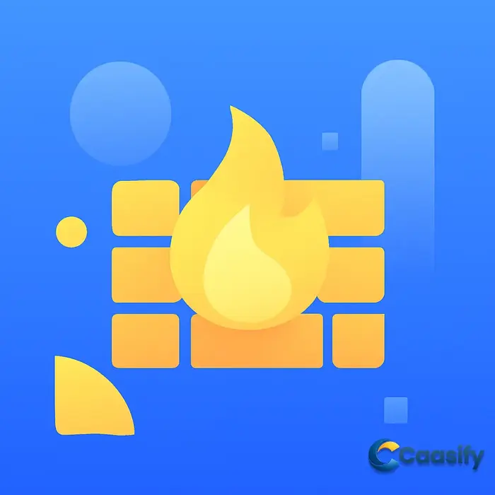 Illustration showing what a firewall is and how it protects networks in cybersecurity.