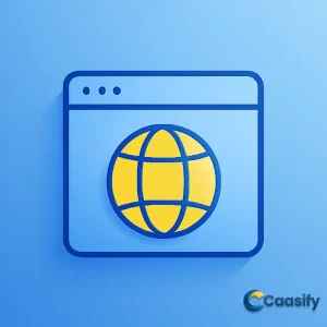 Illustration of a web browser displaying a webpage, explaining what is a web browser.