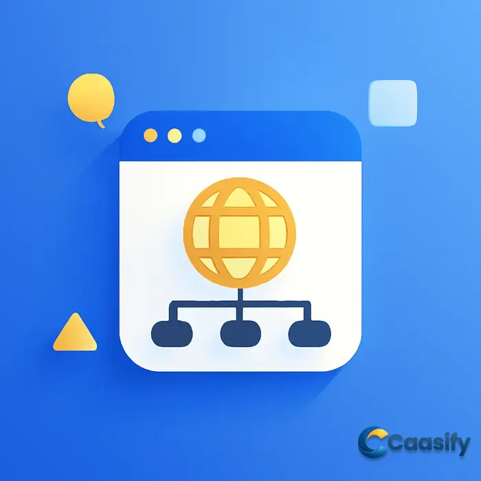 Illustration showing various types of websites, including blogs and e-commerce platforms, to explain what a website is.