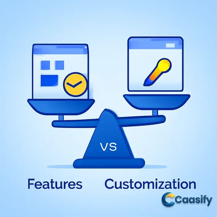 Graphical User Interface (GUI) comparison showcasing different GUI systems and their features.