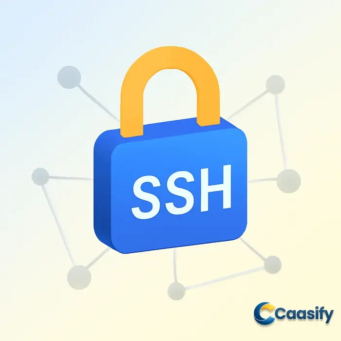SSH protocol for secure remote access and network communications.